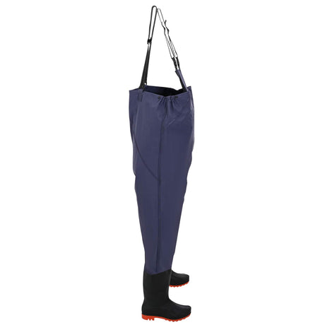 Vidaxl chest waders met laarzen maat 39 blauw