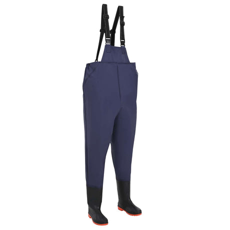 Vidaxl chest waders met laarzen maat 42 blauw