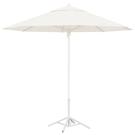 Vidaxl parasolvoet wit staal voor paal van 25-32 mm