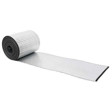 Vidaxl gazonrand 5 m x 20 cm gegalvaniseerd staal zilver