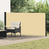 Vidaxl uittrekbaar zijscherm 117 x 300 cm polyester rechthoekig zand