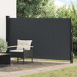 Vidaxl uittrekbaar zijscherm 300 x 170 cm polyester rechthoekig zwart