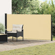 Vidaxl uittrekbaar zijscherm 600 x 160 cm polyester rechthoekig zand