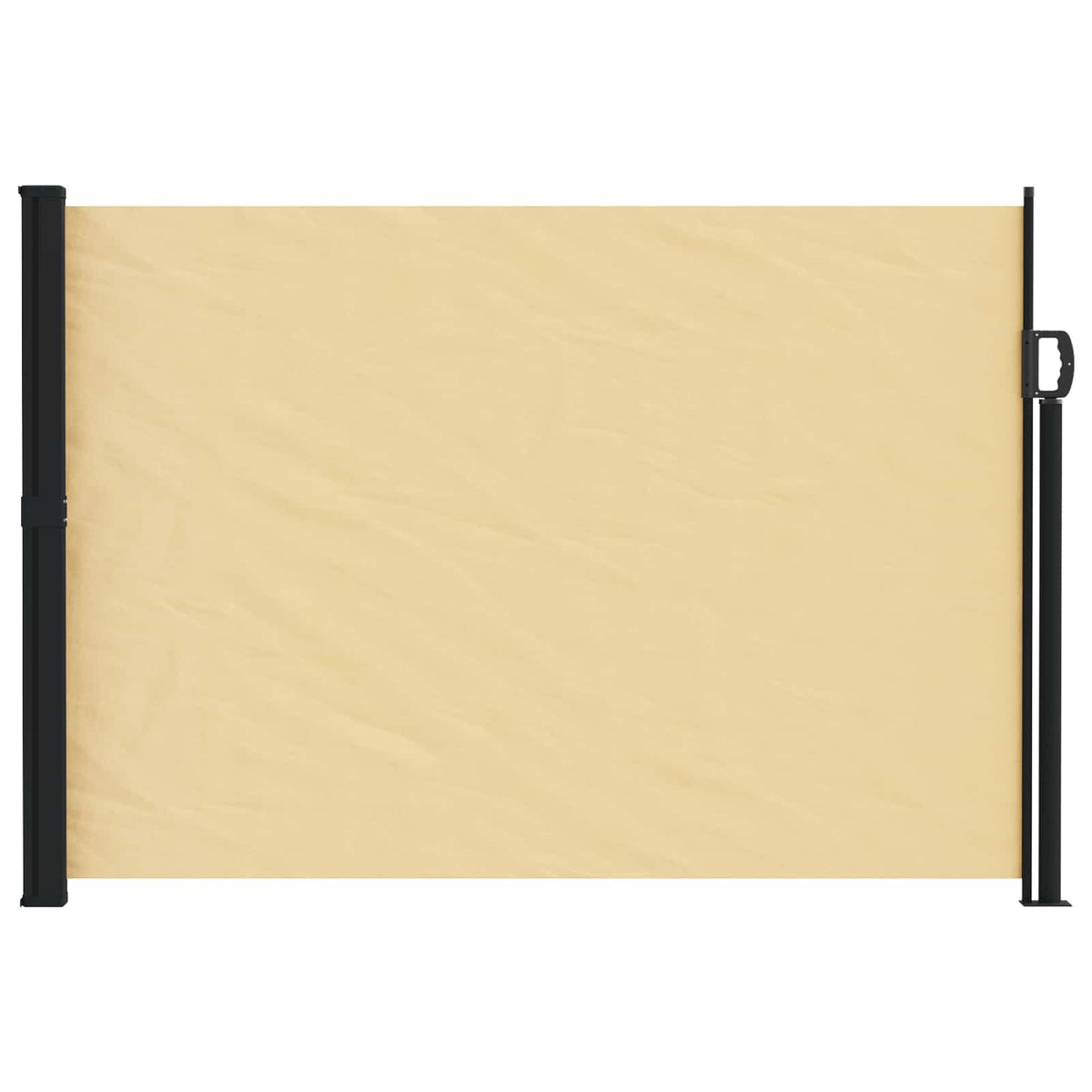Vidaxl uittrekbaar zijscherm 600 x 160 cm polyester rechthoekig zand