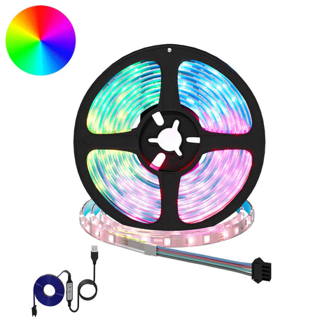 Vidaxl led-strip 12 st zwart en transparant koper en kunststof