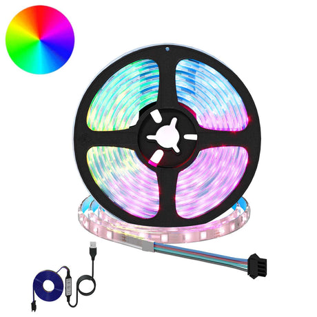 Vidaxl led-strip 12 st zwart en transparant koper en kunststof