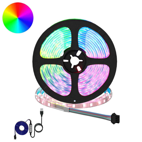 Vidaxl led-strip 12 st zwart en transparant koper en kunststof