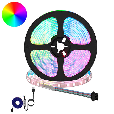 Vidaxl led-strip 12 st zwart en transparant koper en kunststof