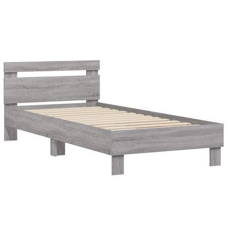 Vidaxl bedframe grijs sonoma 80 x 200 cm bewerkt hout