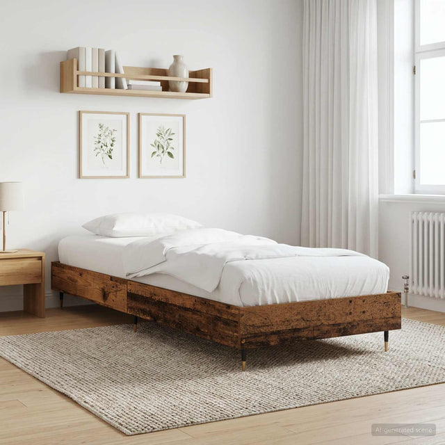 Vidaxl bedframe oud hout 80 x 200 cm bewerkt hout