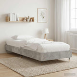Vidaxl bedframe betongrijs 80 x 200 cm bewerkt hout