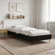 Vidaxl bedframe zwart eiken 80 x 200 cm bewerkt hout