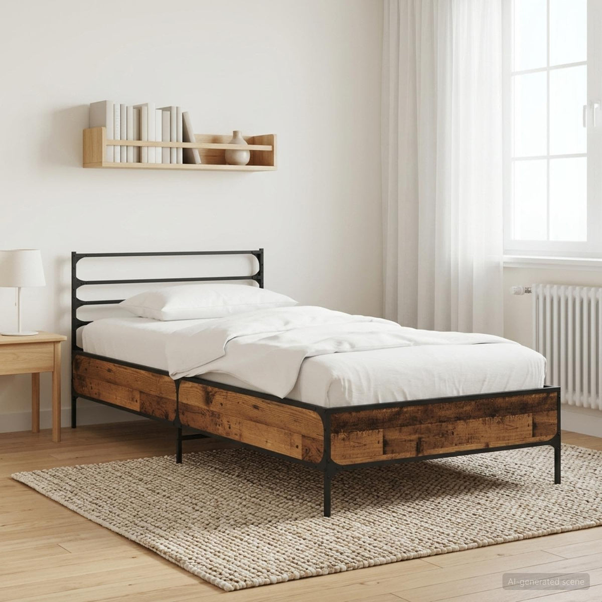 Vidaxl bedframe oud hout 80 x 200 cm bewerkt hout