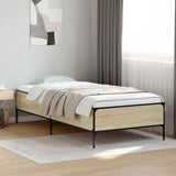 Vidaxl bedframe sonoma eiken 80 x 200 cm bewerkt hout