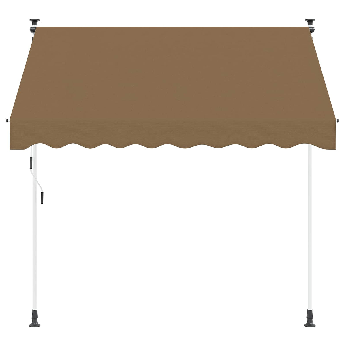 Vidaxl handmatig uitschuifbare luifel beige 300 cm