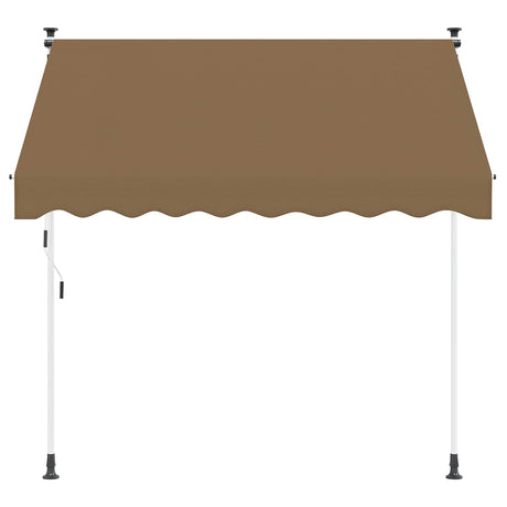 Vidaxl handmatig uitschuifbare luifel beige 300 cm
