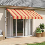 Vidaxl handmatig uitschuifbare luifel multikleur 350 x 115 x 300 cm