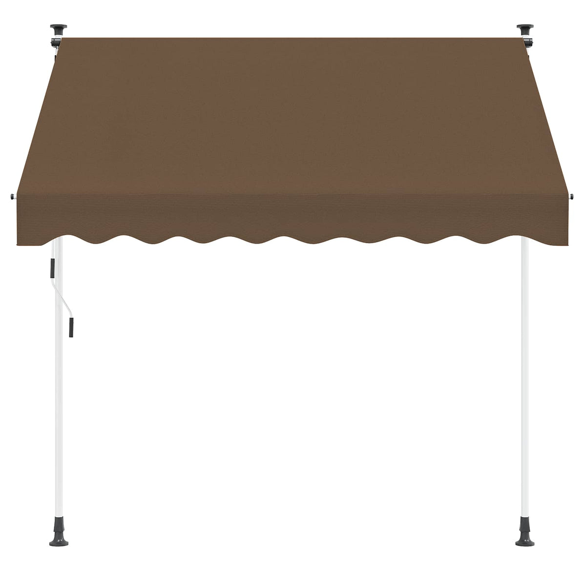 Vidaxl handmatig uitschuifbare luifel taupe 200 cm