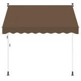 Vidaxl handmatig uitschuifbare luifel taupe 200 cm