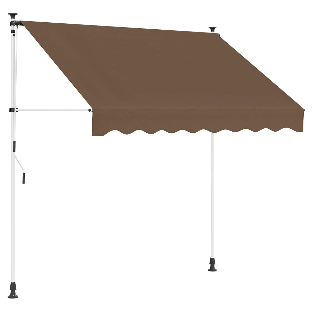 Vidaxl handmatig uitschuifbare luifel taupe 300 cm