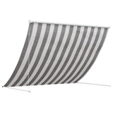 Vidaxl markies antraciet en wit 250 x 150 cm