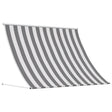 Vidaxl markies antraciet en wit 400 x 150 cm