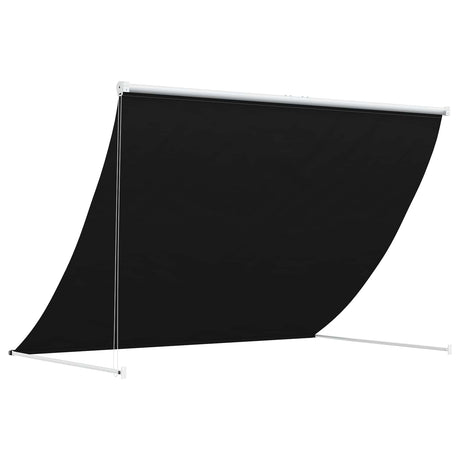 Vidaxl markies zwart 150 x 150 cm 180 g m² polyester met pu coating