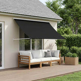 Vidaxl markies zwart 300 x 150 cm 180 g m² polyester met pu coating