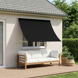 Vidaxl markies zwart 400 x 150 cm 180 g m² polyester met pu coating