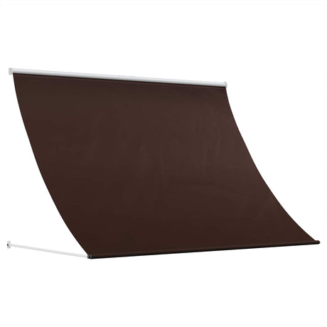 Vidaxl markies bruin 200 x 150 cm 180 g m² polyester met pu coating