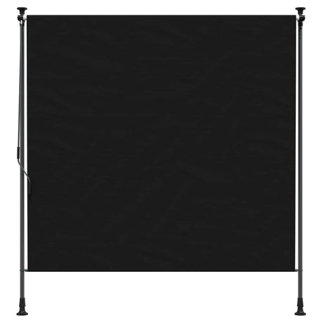 Vidaxl buiten rolgordijn zwart 120 x 270 cm