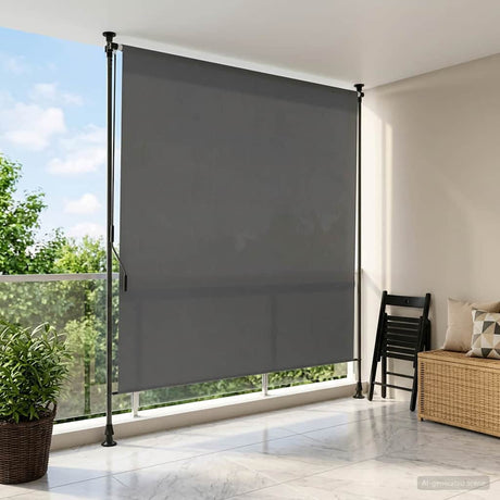 Vidaxl buiten rolgordijn lichtgrijs 100 x 270 cm