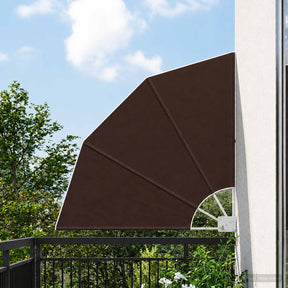 Vidaxl balkon privacy scherm 210 x 210 cm polyester bruin