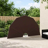 Vidaxl balkon privacy scherm ø 320 cm polyester bruin