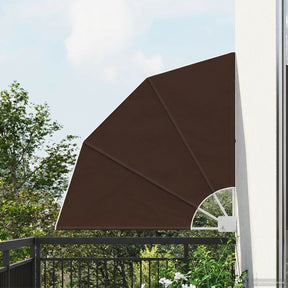 Vidaxl balkon privacy scherm 115 x 115 cm polyester bruin