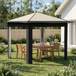 Vidaxl gazebo zonder zijwand 2,6 x 2,6 m crème en antraciet