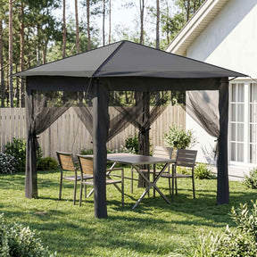 Vidaxl gazebo met 4 zijwanden 2,6 x 2,6 m