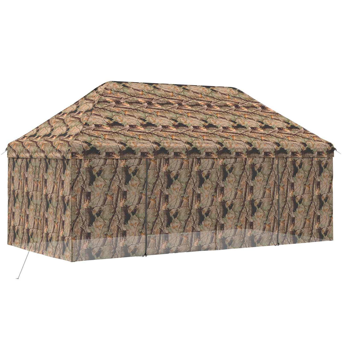 Vidaxl pop-up gazebo met 4 zijwanden 3 x 6 m bos camouflage