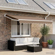Vidaxl vervangend zonneschermdoek voor 4,5x3 m taupe polyester