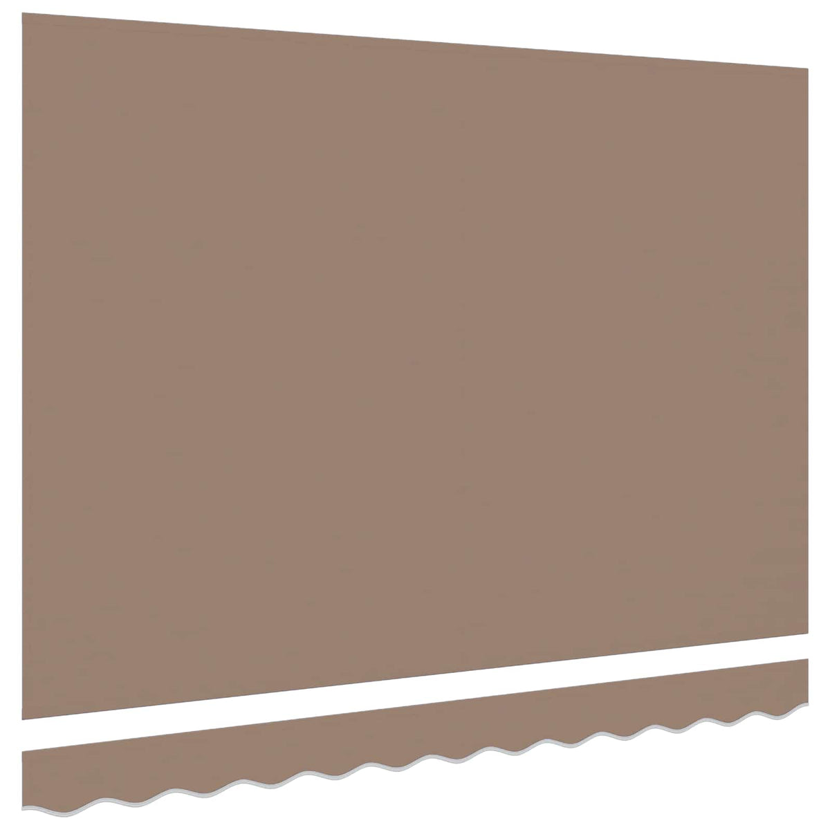 Vidaxl vervangend zonneschermdoek voor 4,5x3 m taupe polyester