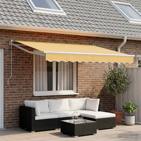 Vidaxl vervangend zonneschermdoek voor 4,5x3,5 m zand polyester