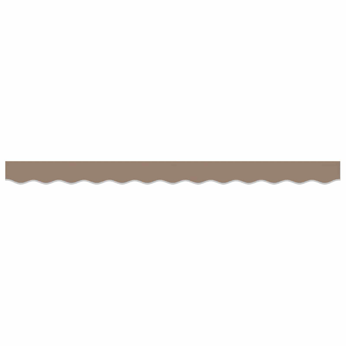 Vidaxl vervangende volant voor 3 m taupe polyester