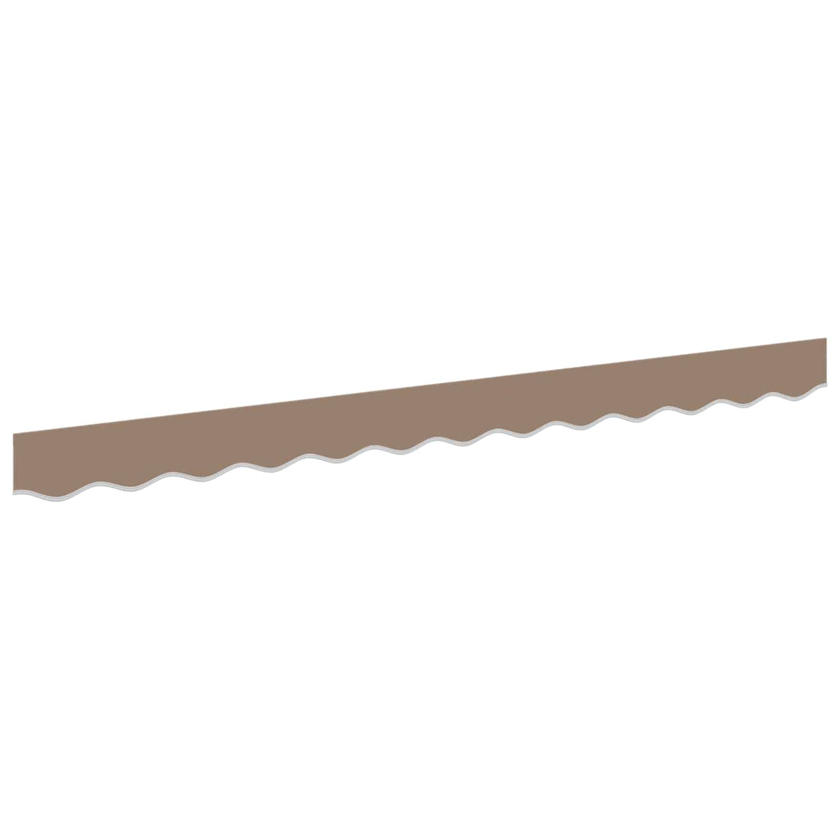 Vidaxl vervangende volant voor 4 m taupe polyester