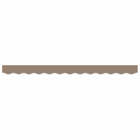 Vidaxl vervangende volant voor 4 m taupe polyester