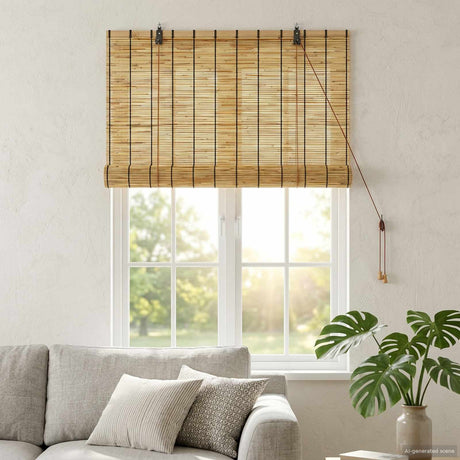 Vidaxl rolgordijn naturel 60 x 160 cm riet