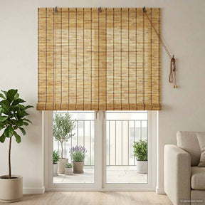 Vidaxl rolgordijn naturel 140 x 220 cm riet