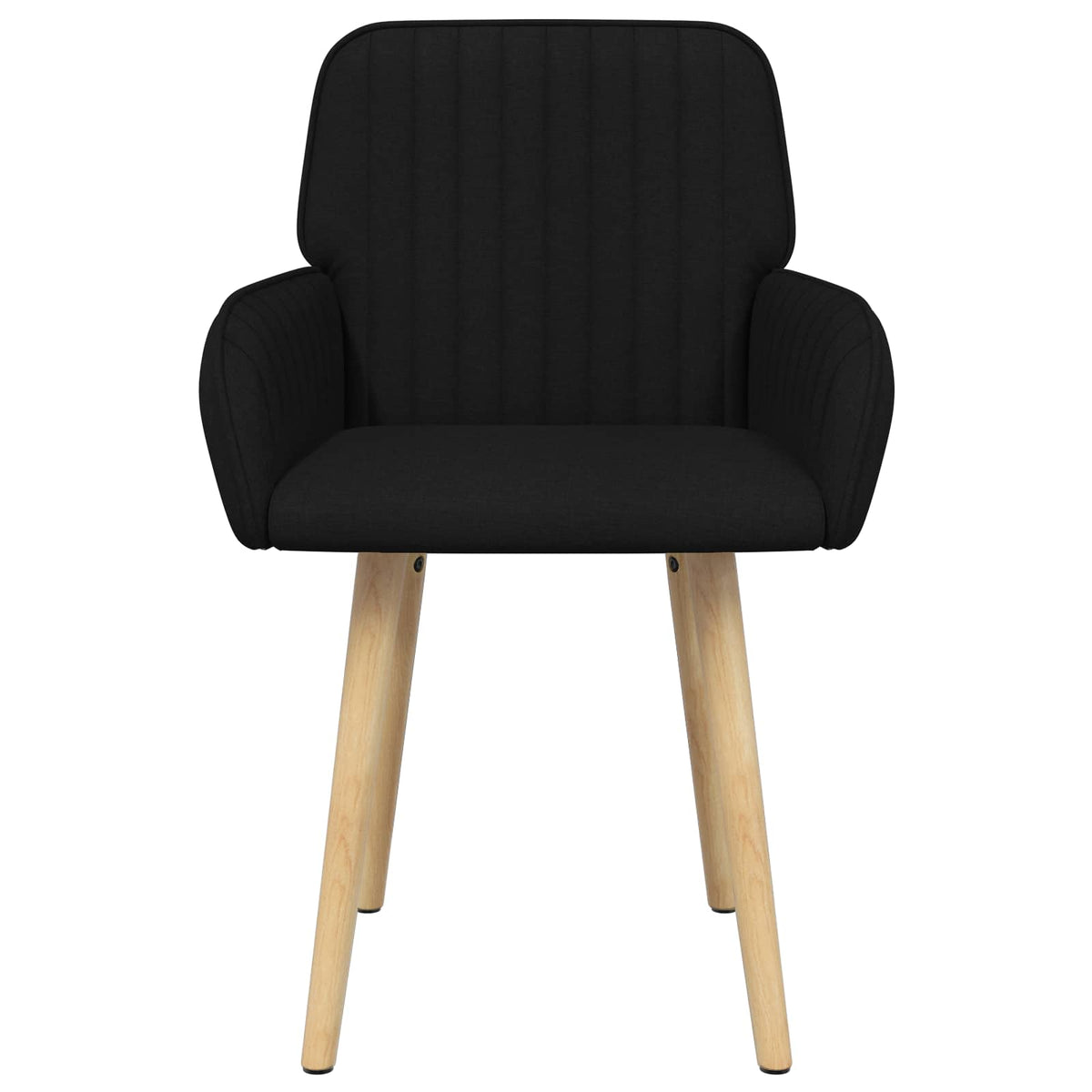 Vidaxl eettafelstoelen 2 st stof zwart 56,5 x 50 x 87,5 cm