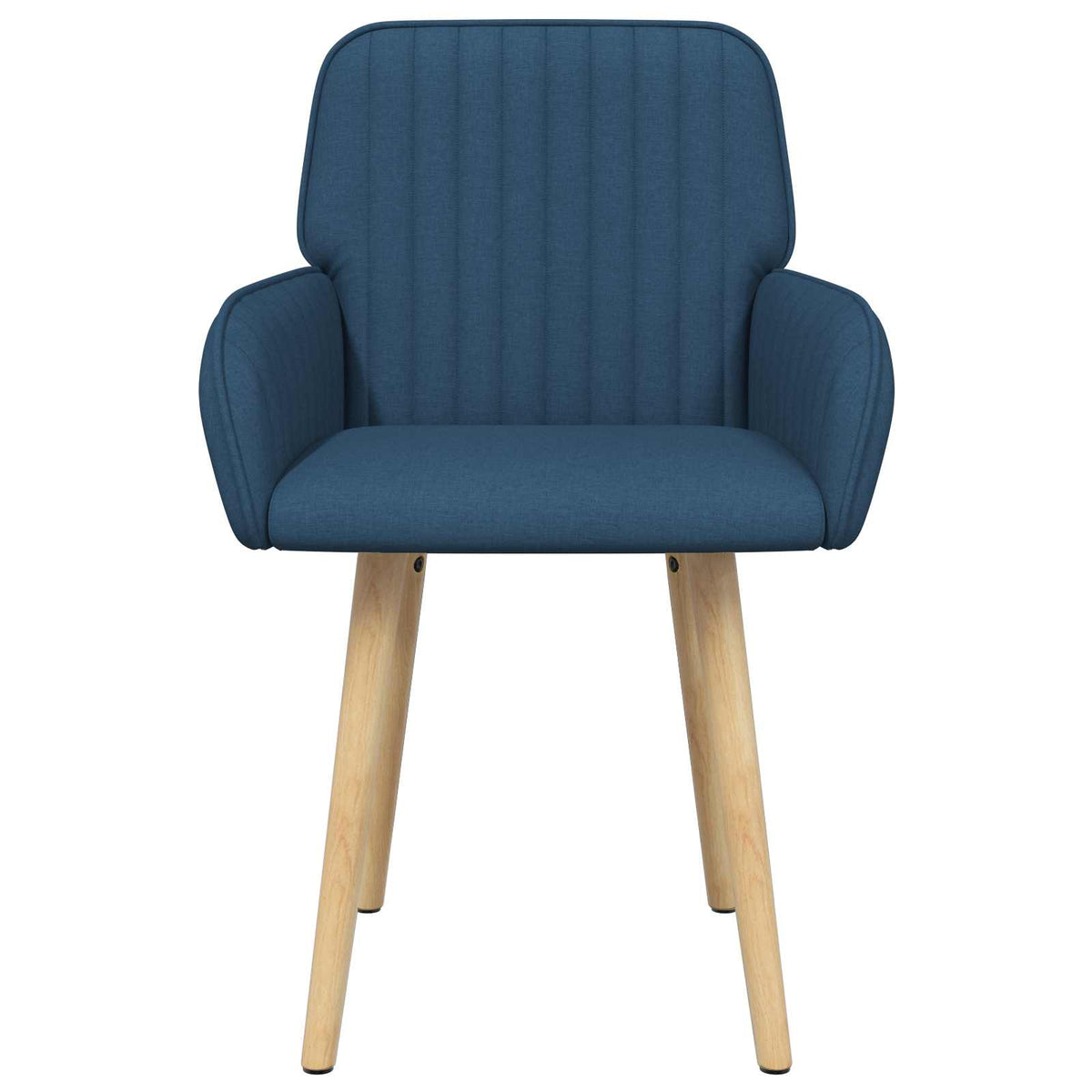 Vidaxl eettafelstoelen 2 st stof blauw 56,5 x 50 x 87,5 cm