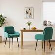 Vidaxl eettafelstoelen 2 st fluweel turquoise 59 x 59,5 x 90 cm