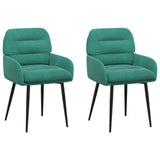 Vidaxl eettafelstoelen 2 st fluweel turquoise 59 x 59,5 x 90 cm